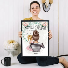 Cargar imagen en el visor de la galería, Der schönste Weg ist der gemeinsame - Personalisiertes Poster Muttertag (Mama mit Kindern)
