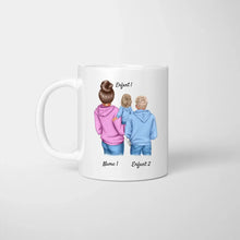 Cargar imagen en el visor de la galería, Maman avec enfants - Mug personnalisé (1-3 enfants, adolescents)
