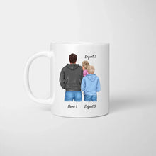 Cargar imagen en el visor de la galería, Je suis un papa geek - Mug personnalisé (1-3 enfants, adolescents)
