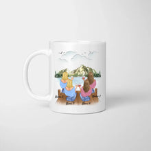 Cargar imagen en el visor de la galería, Wir werden dich vermissen - Personalisierte Tasse für Arbeitskolleginnen zum Jobwechsel - Geschenk Abschied (2-4 Personen)
