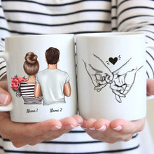 Cargar imagen en el visor de la galería, Pareja/ padres felices - Taza Personalizada (Día de San Valentín, 1-3 niños)
