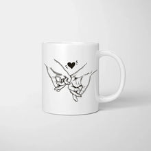 Cargar imagen en el visor de la galería, Pareja/ padres felices - Taza Personalizada (Día de San Valentín, 1-3 niños)
