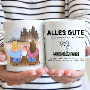 Kolleginnen - Alles Gute Verräter, Personalisierte Tasse (2-4 Freundinnen)