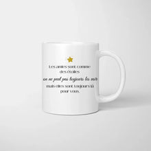 Cargar imagen en el visor de la galería, Les amies sont comme des étoiles, Meilleures amies avec boisson - Mug personnalisé (2-4 amies)
