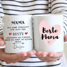 Cargar imagen en el visor de la galería, Bestes Geschenk für Opa - Personalisierte Tasse (Für Mama, Papa, Oma oder Opa)
