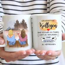 Cargar imagen en el visor de la galería, Großartige Kollegen sind schwer zu finden... - Personalisierte Tasse für Arbeitskolleginnen - Geschenk Abschied, Jobwechsel (2-4 Personen)
