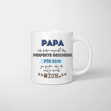 Cargar imagen en el visor de la galería, Papa perfektes Geschenk, du hast ja schon mich - Personalisierte Tasse für Väter (mit 1-4 Kinder)
