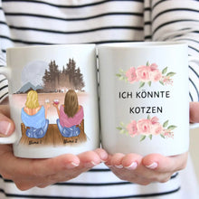 Cargar imagen en el visor de la galería, Witzige Kolleginnen Tasse: Ich könnte Kotzen - Personalisierte Tasse Kollegin, Abschied, Motivation, Jobwechsel, Geburtstag Büro (2-4 Personen)
