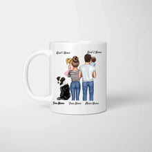 Cargar imagen en el visor de la galería, Beste Familientasse - Personalisierte Familien Tasse (1-4 Kinder + Haustiere)
