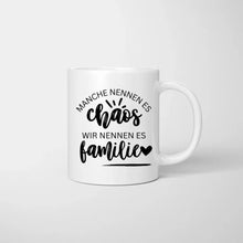 Cargar imagen en el visor de la galería, Beste Familientasse - Personalisierte Familien Tasse (1-4 Kinder + Haustiere)
