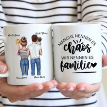 Cargar imagen en el visor de la galería, Beste Familientasse - Personalisierte Familien Tasse (1-4 Kinder/ Teenager)
