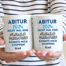 Cargar imagen en el visor de la galería, Abschluss 2024 - Personalisierte Tasse zum Abschluss, Abitur, Studium, Bachelor, Master, Ausbildung, Realschule
