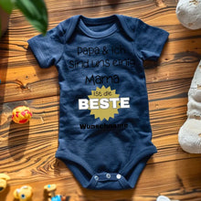 Cargar imagen en el visor de la galería, Mama ist die Beste - Personalisierter Baby-Onesie/ Strampler, 100% Bio-Baumwolle
