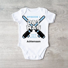 Cargar imagen en el visor de la galería, Dat Was - Gepersonaliseerde baby onesie, baby body 100% biologisch katoen
