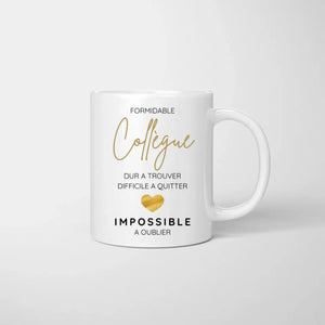 Formidable collegue - Mug personnalisé (2-4 personnes)