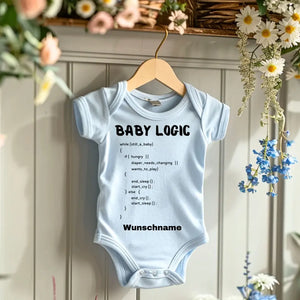 Baby Logic, IT Anleitung - Personalisierter Baby-Onesie/ Strampler, 100% Bio-Baumwolle