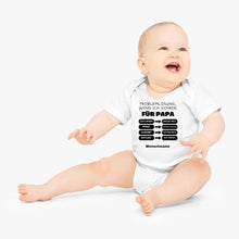 Cargar imagen en el visor de la galería, Problemlösung für Papa - Personalisierter Baby-Onesie/ Strampler, 100% Bio-Baumwolle
