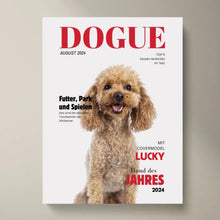 Cargar imagen en el visor de la galería, Personalisiertes Haustier Poster - Hundemagazin mit Foto deines Haustiers
