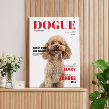 Cargar imagen en el visor de la galería, Personalisiertes Haustier Poster - Hundemagazin mit Foto deines Haustiers
