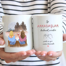 Cargar imagen en el visor de la galería, İyi ARKADAŞLAR bulmak zordur çünkü en iyisi zaten benimdir - Freundinnen Tasse personalisiert
