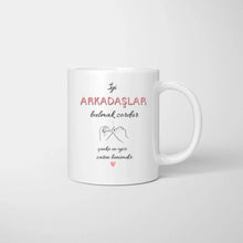 Cargar imagen en el visor de la galería, İyi ARKADAŞLAR bulmak zordur çünkü en iyisi zaten benimdir - Freundinnen Tasse personalisiert
