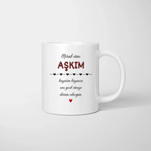 Cargar imagen en el visor de la galería, Merak etme AŞKIM - Personalisierte Pärchen-Tasse
