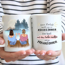 Cargar imagen en el visor de la galería, Zuerst waren wir Kolleginnen - Personalisierte Tasse (2-4 Personen), individuelles Geschenk
