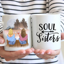 Cargar imagen en el visor de la galería, Definition Beste Freundinnen - Personalisierte Tasse mit Spruch (2-4 Personen), individuelles Geschenk
