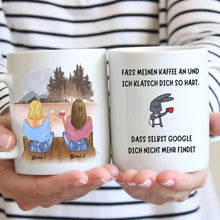 Cargar imagen en el visor de la galería, Fass meinen Kaffee nicht an! - Personalisierte Tasse Freundinnen &amp; Kolleginnen (2-4 Personen)
