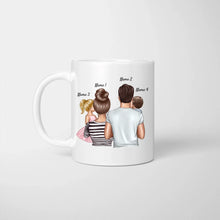 Cargar imagen en el visor de la galería, Ich liebe Weihnachten aber euch noch viel mehr! - Personalisierte Tasse für die ganze Familie (1-4 Kinder)
