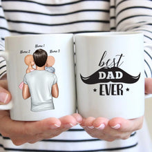 Cargar imagen en el visor de la galería, Papá con niños - Taza personalizada (Papá con 1-4 niños)
