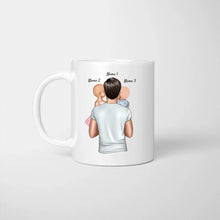 Cargar imagen en el visor de la galería, Papá con niños - Taza personalizada (Papá con 1-4 niños)
