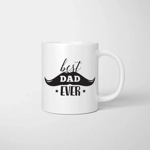 Papá con niños - Taza personalizada (Papá con 1-4 niños)