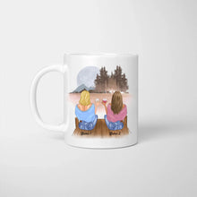 Cargar imagen en el visor de la galería, Am liebsten trinke ich Kaffee...IN RUHE! - Personalisierte Tasse Freundinnen &amp; Kolleginnen (2-4 Personen)
