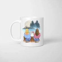 Cargar imagen en el visor de la galería, Beste Kollegen, manche Menschen passen perfekt ins Herz - Personalisierte Tasse Freundinnen &amp; Kolleginnen (2-4 Personen)
