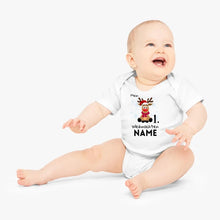 Cargar imagen en el visor de la galería, Mein 1. Weihnachten - Personalisierter Baby-Onesie/ Strampler Weihnachtsgeschenk, 100% Bio-Baumwolle
