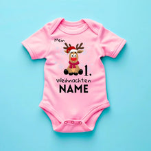 Cargar imagen en el visor de la galería, Mein 1. Weihnachten - Personalisierter Baby-Onesie/ Strampler Weihnachtsgeschenk, 100% Bio-Baumwolle
