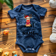 Cargar imagen en el visor de la galería, Mein 1. Weihnachten - Personalisierter Baby-Onesie/ Strampler Weihnachtsgeschenk, 100% Bio-Baumwolle
