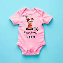 Cargar imagen en el visor de la galería, Mijn 1e Kerstmis - Gepersonaliseerde baby onesie/ romper voor Kerstmis, 100% biologisch katoen
