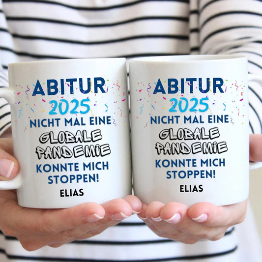 Abschluss 2025 - Personalisierte Tasse zum Abschluss, Abitur, Studium, Bachelor, Master, Ausbildung, Realschule