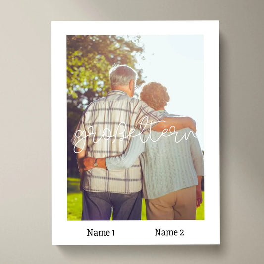 Großeltern - Personalisiertes Foto Poster Oma & Opa