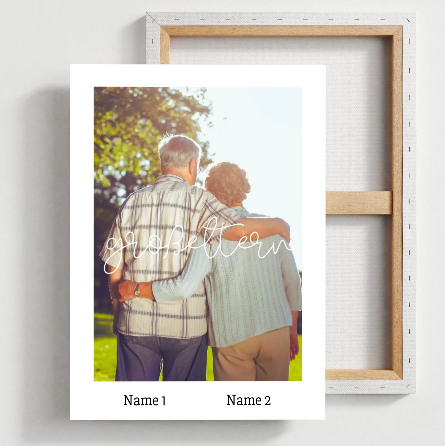 Großeltern - Personalisiertes Foto Poster Oma & Opa