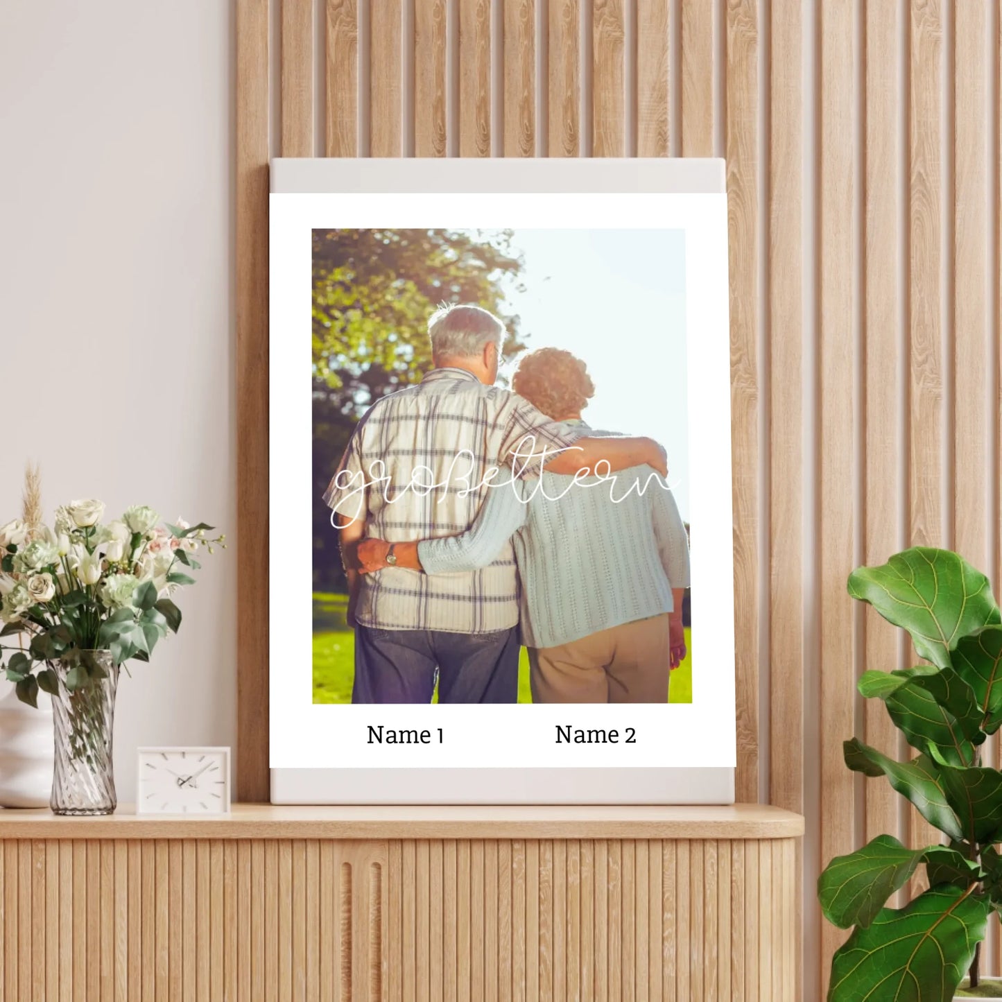 Großeltern - Personalisiertes Foto Poster Oma & Opa