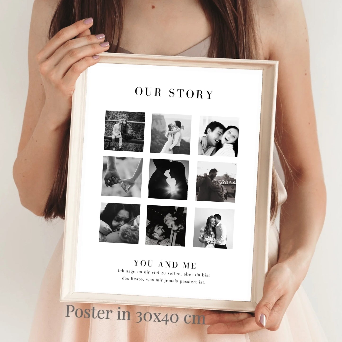 "Our Story" Personalisierte Foto-Collage für Pärchen, deinen Partner