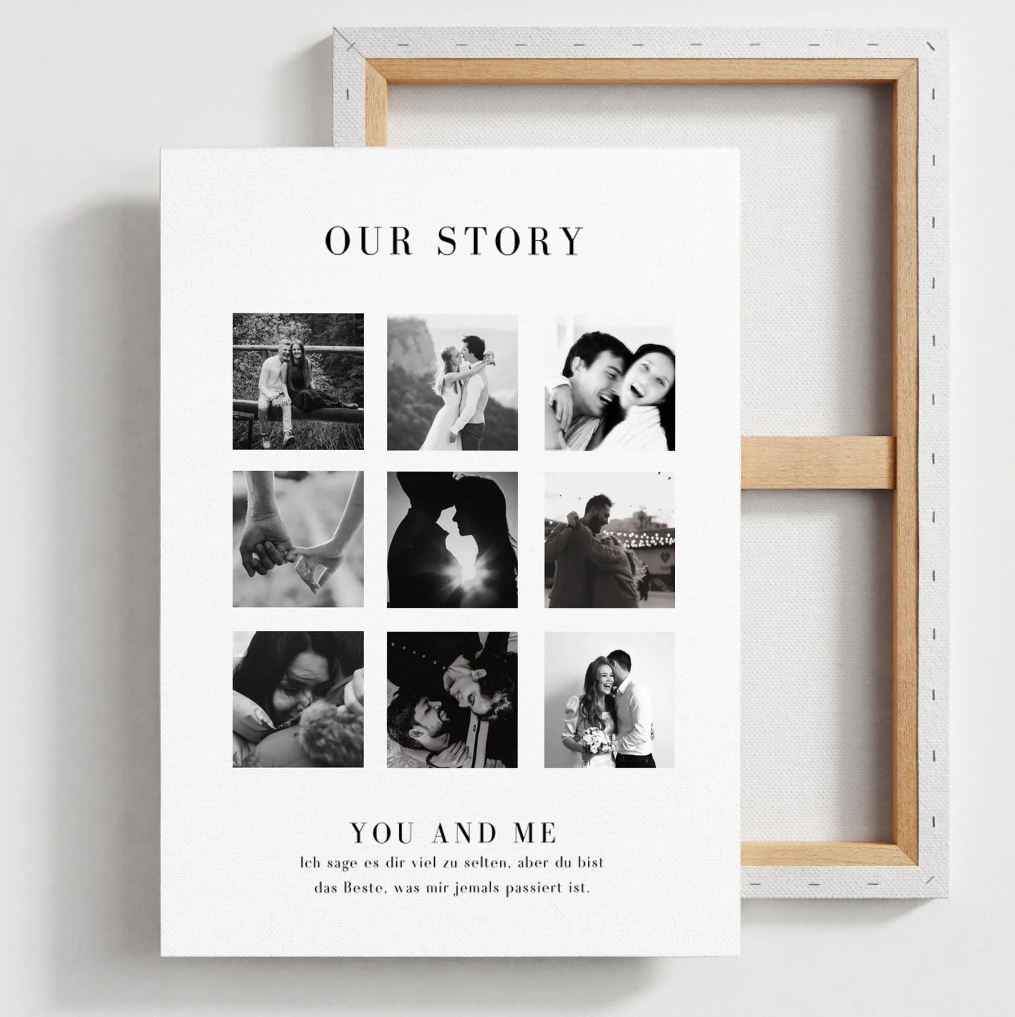 "Our Story" Personalisierte Foto-Collage für Pärchen, deinen Partner