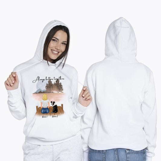 Ama con mascota - Sudadera con capucha personalizada unisex (perro y gato)