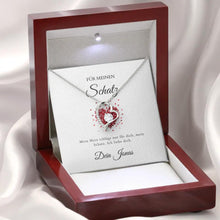 Cargar imagen en el visor de la galería, Forever Love - Halskette mit Herzanhänger &amp; personalisierter Karte
