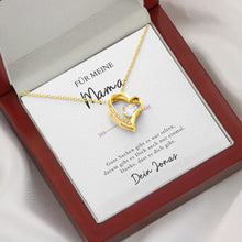 Cargar imagen en el visor de la galería, Forever Love &quot;Für Mama&quot; - Halskette mit Herzanhänger &amp; personalisierter Karte
