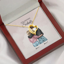 Cargar imagen en el visor de la galería, Forever Love &quot;Bestes Pärchen&quot; - Halskette mit Herzanhänger &amp; personalisierter Karte
