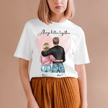 Cargar imagen en el visor de la galería, Mejor pareja - Camiseta personalizada (100% algodón, unisex)
